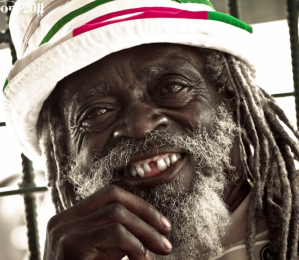 A Jamaican man (Niger-Congo). The Niger-Congo ancestral component also comprises most of the ancestry of Afro-Carribean individuals (>80% on average), due to their recent origins in West Africa.