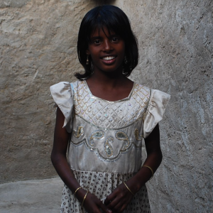 A Socotri girl (Semitic). Genome analysis indicates that the Socotri are among the "purest" living Semites, as they bear the most Levantine Natufian ancestry and the least foreign admixtures. Egyptians of the Old Kingdom have been found to almost exclusively bear such Levantine Natufian ancestry, indicating that they would have been Socotri-like in appearance.